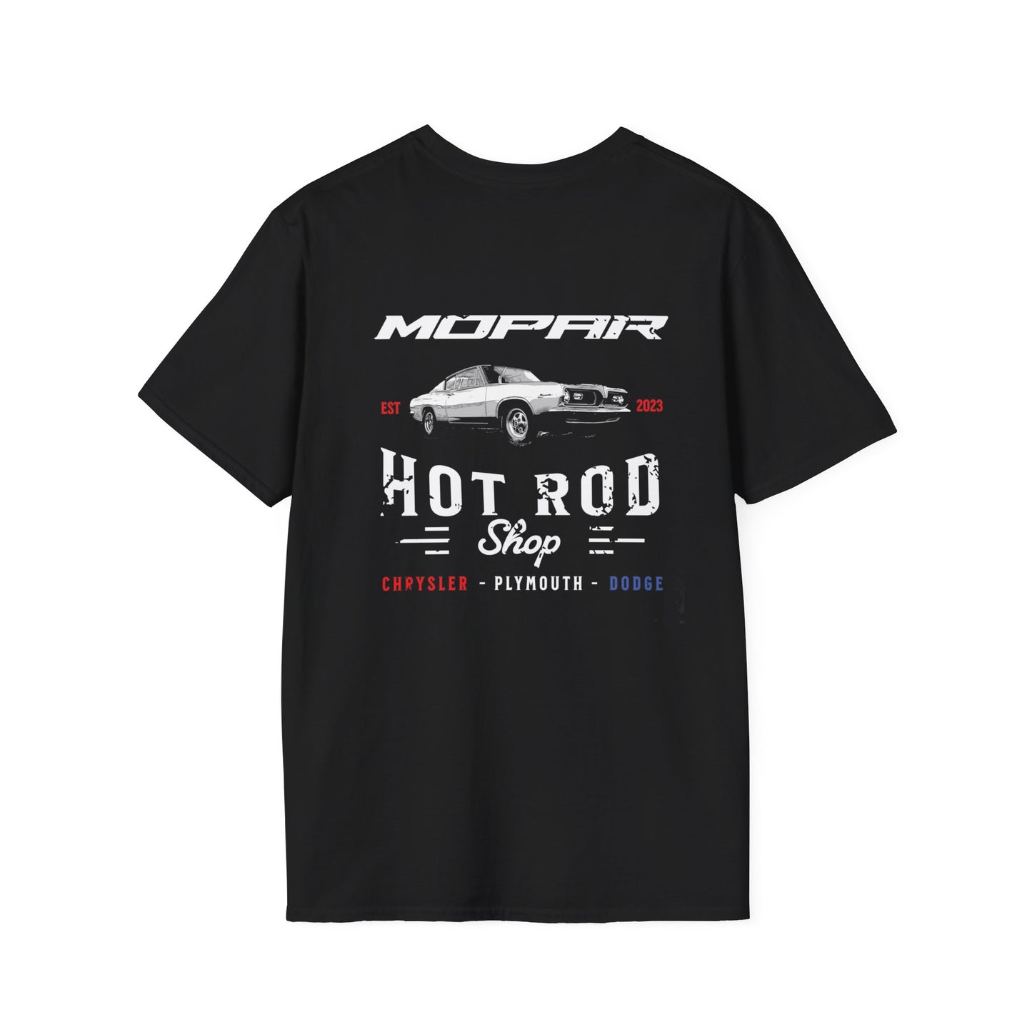 Barracuda Mopar Hot Rod Shop Soft T-Shirt